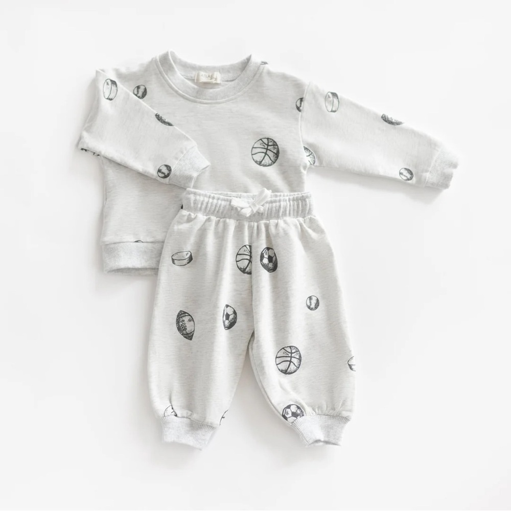 Atlas Grey | Sports Sweat Set